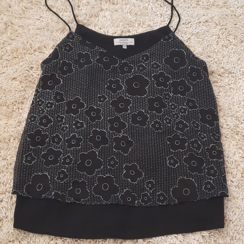 Summer strappy top flowers